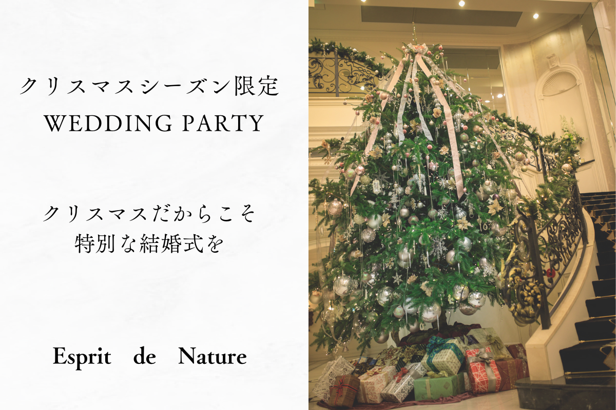 【クリスマス】特別な結婚式を  in Esprit de Nature