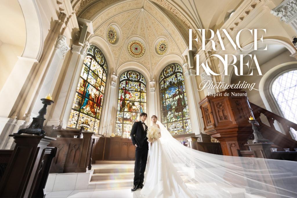 MESSAGE<br />
<br />
緑豊かな大聖堂と本格洋館で撮影する<br />
韓国フォトウエディングのご案内になります。<br />
<br />
※ 指定日での撮影となりますのでご相談ください。<br />
　（土日祝は、追加３万円［税抜］となります）<br />
※ 撮影で使用したい小物やブーケは持込無料です。<br />
<br />
